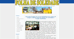 Desktop Screenshot of folhadesoledade.com.br