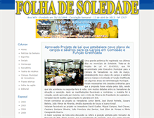 Tablet Screenshot of folhadesoledade.com.br